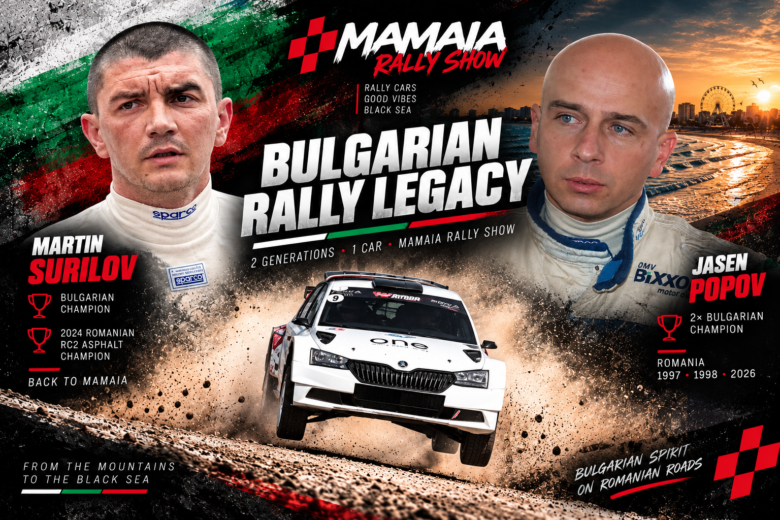 De la Jasen Popov la Martin Surilov: școala bulgară revine la Mamaia Rally Show